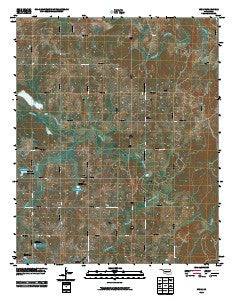 Wolf Oklahoma Historical topographic map, 1:24000 scale, 7.5 X 7.5 Minute, Year 2010