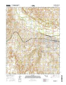 Woodward Oklahoma Current topographic map, 1:24000 scale, 7.5 X 7.5 Minute, Year 2016