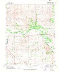 Woodward NE Oklahoma Historical topographic map, 1:24000 scale, 7.5 X 7.5 Minute, Year 1969