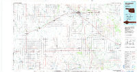 Woodward Oklahoma Historical topographic map, 1:100000 scale, 30 X 60 Minute, Year 1985