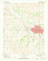 Woodward Oklahoma Historical topographic map, 1:24000 scale, 7.5 X 7.5 Minute, Year 1969