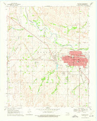 Woodward Oklahoma Historical topographic map, 1:24000 scale, 7.5 X 7.5 Minute, Year 1969