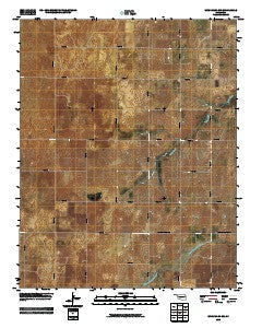 Woodward SW Oklahoma Historical topographic map, 1:24000 scale, 7.5 X 7.5 Minute, Year 2010