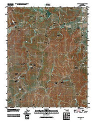 Woolaroc Oklahoma Historical topographic map, 1:24000 scale, 7.5 X 7.5 Minute, Year 2010
