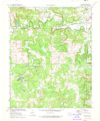 Woolaroc Oklahoma Historical topographic map, 1:24000 scale, 7.5 X 7.5 Minute, Year 1971