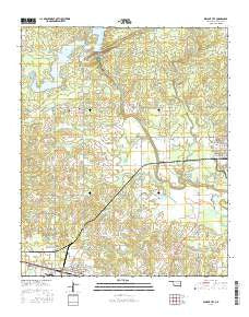 Wright City Oklahoma Current topographic map, 1:24000 scale, 7.5 X 7.5 Minute, Year 2016