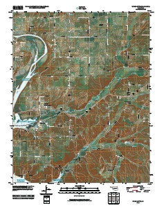 Wyandotte Oklahoma Historical topographic map, 1:24000 scale, 7.5 X 7.5 Minute, Year 2010