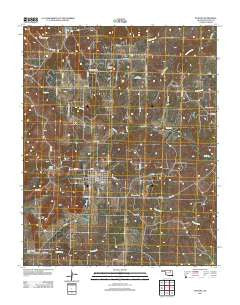 Wynona Oklahoma Historical topographic map, 1:24000 scale, 7.5 X 7.5 Minute, Year 2012
