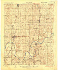 Yale Oklahoma Historical topographic map, 1:62500 scale, 15 X 15 Minute, Year 1932