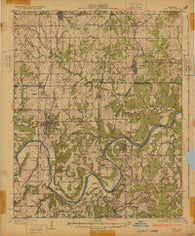 Yale Oklahoma Historical topographic map, 1:62500 scale, 15 X 15 Minute, Year 1932