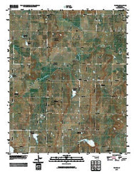 Yeager Oklahoma Historical topographic map, 1:24000 scale, 7.5 X 7.5 Minute, Year 2009