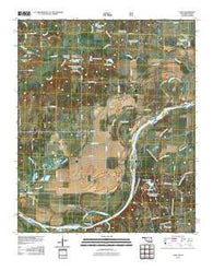 Yuba Oklahoma Historical topographic map, 1:24000 scale, 7.5 X 7.5 Minute, Year 2010