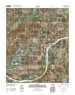 Yuba Oklahoma Historical topographic map, 1:24000 scale, 7.5 X 7.5 Minute, Year 2012
