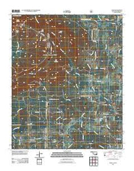 Zafra Oklahoma Historical topographic map, 1:24000 scale, 7.5 X 7.5 Minute, Year 2011