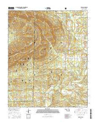 Zafra Oklahoma Current topographic map, 1:24000 scale, 7.5 X 7.5 Minute, Year 2016