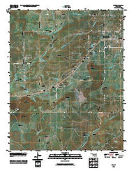 Zeb Oklahoma Historical topographic map, 1:24000 scale, 7.5 X 7.5 Minute, Year 2010