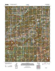 Zeb Oklahoma Historical topographic map, 1:24000 scale, 7.5 X 7.5 Minute, Year 2012