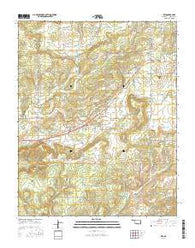Zeb Oklahoma Current topographic map, 1:24000 scale, 7.5 X 7.5 Minute, Year 2016
