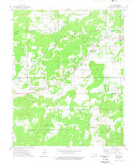 Zeb Oklahoma Historical topographic map, 1:24000 scale, 7.5 X 7.5 Minute, Year 1974