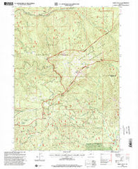 Abbott Butte Oregon Historical topographic map, 1:24000 scale, 7.5 X 7.5 Minute, Year 1998