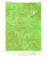 Abbott Butte Oregon Historical topographic map, 1:62500 scale, 15 X 15 Minute, Year 1944