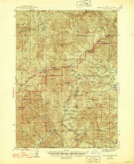 Abbott Butte Oregon Historical topographic map, 1:62500 scale, 15 X 15 Minute, Year 1947