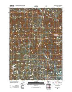 Abbott Butte Oregon Historical topographic map, 1:24000 scale, 7.5 X 7.5 Minute, Year 2011