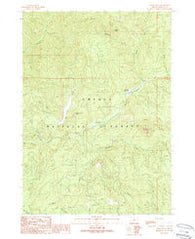 Acker Rock Oregon Historical topographic map, 1:24000 scale, 7.5 X 7.5 Minute, Year 1989