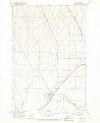 Adams Oregon Historical topographic map, 1:24000 scale, 7.5 X 7.5 Minute, Year 1966
