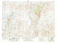 Adel Oregon Historical topographic map, 1:250000 scale, 1 X 2 Degree, Year 1955