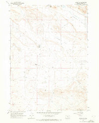 Adobe Flat Oregon Historical topographic map, 1:24000 scale, 7.5 X 7.5 Minute, Year 1967