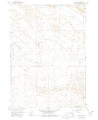 Adobe Flat Oregon Historical topographic map, 1:24000 scale, 7.5 X 7.5 Minute, Year 1967
