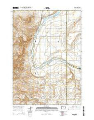 Adrian Oregon Current topographic map, 1:24000 scale, 7.5 X 7.5 Minute, Year 2014