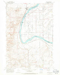 Adrian Oregon Historical topographic map, 1:24000 scale, 7.5 X 7.5 Minute, Year 1967