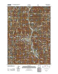 Agness Oregon Historical topographic map, 1:24000 scale, 7.5 X 7.5 Minute, Year 2011