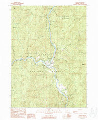 Agness Oregon Historical topographic map, 1:24000 scale, 7.5 X 7.5 Minute, Year 1989
