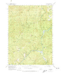 Agness Oregon Historical topographic map, 1:62500 scale, 15 X 15 Minute, Year 1954