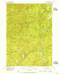 Agness Oregon Historical topographic map, 1:62500 scale, 15 X 15 Minute, Year 1954