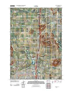 Albany Oregon Historical topographic map, 1:24000 scale, 7.5 X 7.5 Minute, Year 2011