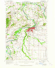 Albany Oregon Historical topographic map, 1:62500 scale, 15 X 15 Minute, Year 1957