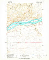 Alderdale Washington Historical topographic map, 1:24000 scale, 7.5 X 7.5 Minute, Year 1962