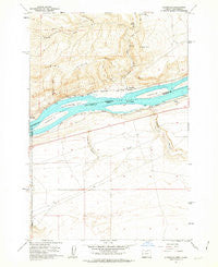 Alderdale Washington Historical topographic map, 1:24000 scale, 7.5 X 7.5 Minute, Year 1962