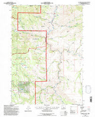 Aldrich Gulch Oregon Historical topographic map, 1:24000 scale, 7.5 X 7.5 Minute, Year 1992