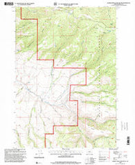 Aldrich Mountain South Oregon Historical topographic map, 1:24000 scale, 7.5 X 7.5 Minute, Year 1998