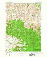 Aldrich Mtn. Oregon Historical topographic map, 1:62500 scale, 15 X 15 Minute, Year 1940