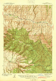 Aldrich Mtn. Oregon Historical topographic map, 1:62500 scale, 15 X 15 Minute, Year 1943
