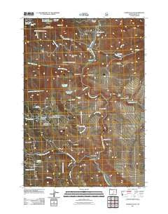 Aldrich Gulch Oregon Historical topographic map, 1:24000 scale, 7.5 X 7.5 Minute, Year 2011
