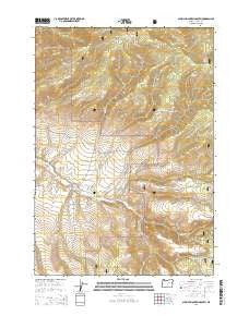 Aldrich Mountain South Oregon Current topographic map, 1:24000 scale, 7.5 X 7.5 Minute, Year 2014