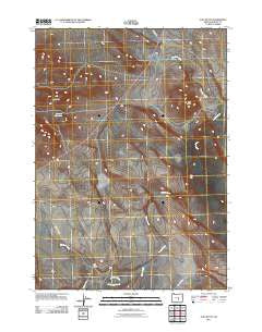 Alec Butte Oregon Historical topographic map, 1:24000 scale, 7.5 X 7.5 Minute, Year 2011