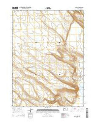 Alger Lake Oregon Current topographic map, 1:24000 scale, 7.5 X 7.5 Minute, Year 2014